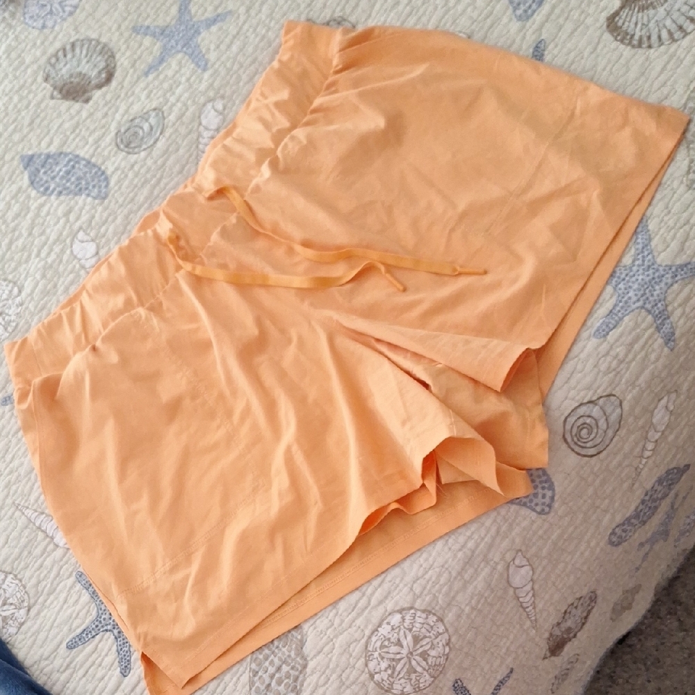 Lane Bryant Orange Athletic Shorts Lightweight Casual